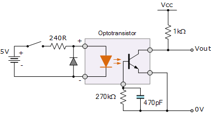 光耦继电器导通电路